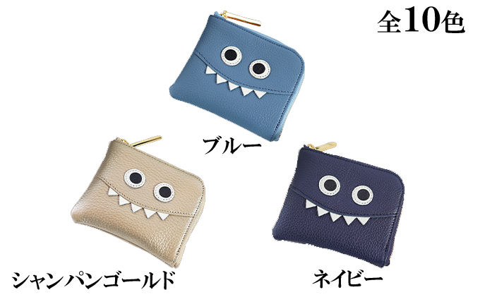 思わず誰かに見せたくなるモンスターL字ミニ財布/コンパク