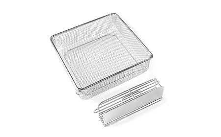 すっきり暮らすセット（スクエア+包丁スタンドセット） 水切りかご ステンレス 食洗機対応  燕三条製  [ビーワーススタイル]【018S103】