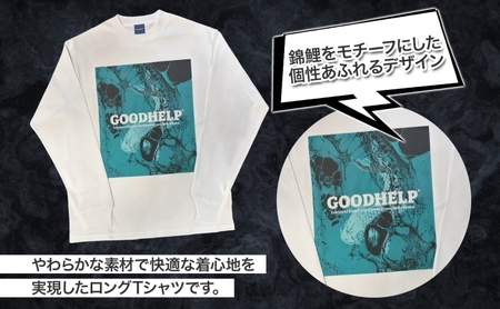 GOODHELP ColoredCarp L/S T-shirt white  Tシャツ 半袖 洋服 ファッション ストリート ストリート感 ユニセックス スリーブTシャツ ティーシャツ ストリートカ