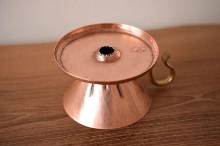 銅製　コーヒードリッパー（円錐型・リブ付き）（EE04）