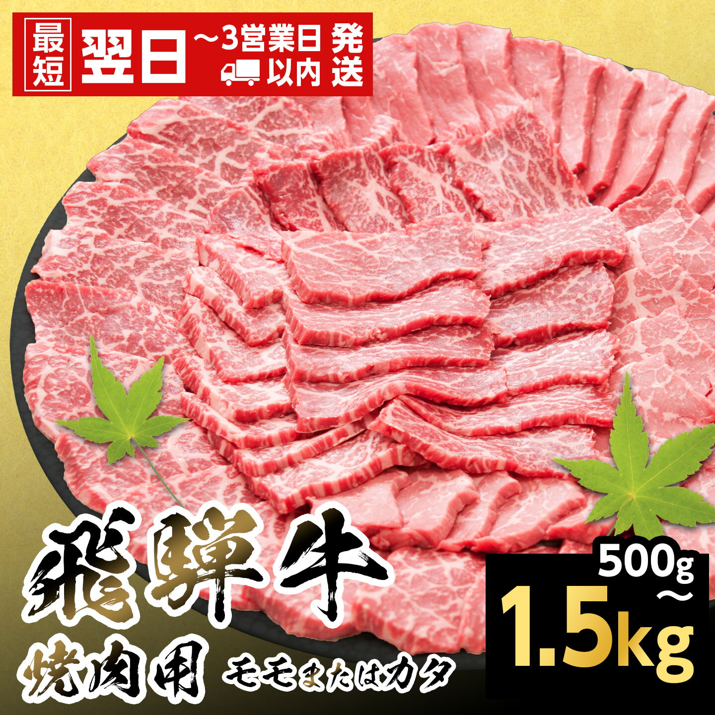 【ふるさと納税】【発送時期が選べる】飛騨牛 モモまたはカタ焼肉(赤身) 500g 1kg 1.5kg 岐阜県産 焼肉 詰め合わせ 黒毛和牛 もも かた 赤身 牛肉 牛 国産 お取り寄せ 自宅用 和牛 大容量 最短発送 養老ミート