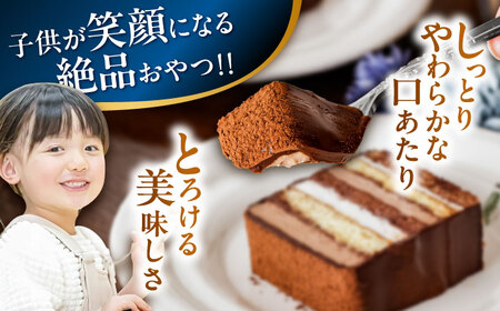 長崎石畳ショコラハーフサイズ6個（手渡し用袋付き）/ チョコレート チョコ チョコケーキ スイーツ ギフト 贈答　誕生日 記念日 ケーキ ちょこ 石畳 お配り用 プレゼント / 諫早市 / ネオクラシ