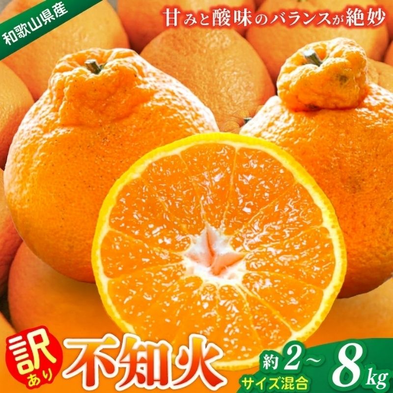 【ふるさと納税】 訳あり 森本農園の手選別 不知火 約2kg 約4.5kg 和歌山県産 サイズ混合 【北海道・沖縄・離島配送不可】【1月下旬～4月末頃順次発送】