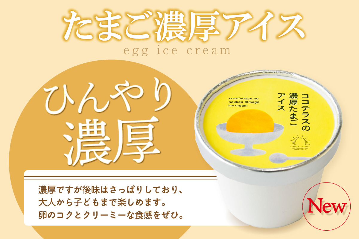 たまご濃厚アイス（4個セット）｜洋菓子 北海道産 卵 バニラ アイス アイスクリーム 子どものおやつ おやつ ティータイム ギフト 手土産 こだわりスイーツ デザート ココテラス 母の日 父の日 お取