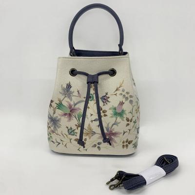 ふるさと納税 京都市 【京都丸紅】V&amp;A京友禅巾着バッグ(オフ)