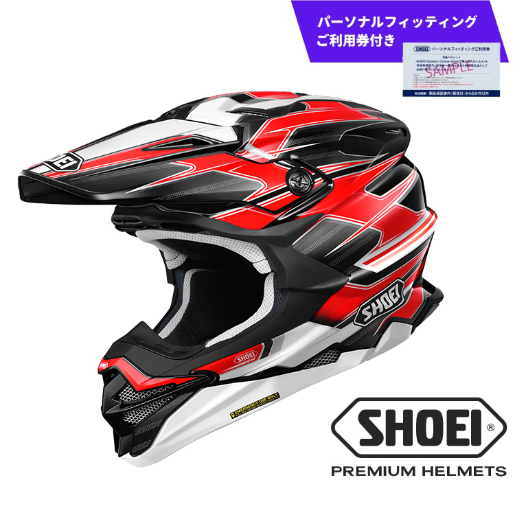 SHOEIヘルメット「VFX-WR SPARKLE TC-1 (RED/BLACK)」Mサイズ パーソナルフィッティングご利用券付 バイク オフロード ショウエイ バイク用品 ツーリング SHOEI品質 shoei スポーツ メンズ レディース