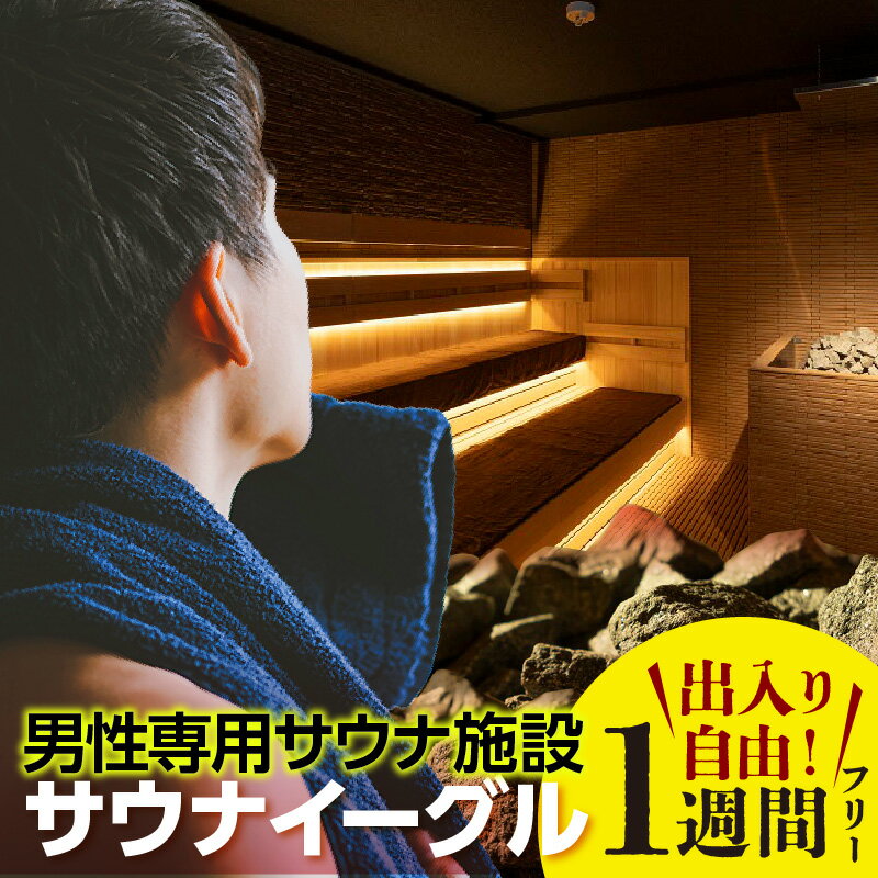 【ふるさと納税】【ふるさと納税限定】サウナイーグル1週間フリー入泉券【1週間何度でも出入り自由】【選べるチケット内容（プラン）】 24時間営業 GROW ロウリュ 男性専用施設 人工温泉 サウナ 招待チケット 8℃の水風呂 宿泊施設 送料無料