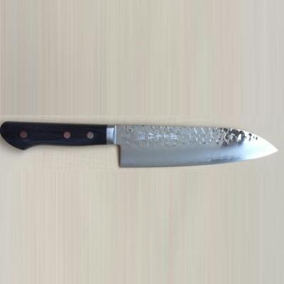 ふるさと納税 関市 関三本杉　V1ゴールド鋼槌目鍔付三徳　H30-03