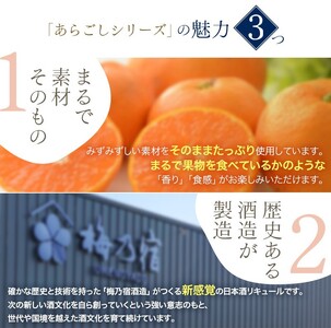 あらごしシリーズと梅酒720ｍl 12本 セット ／ 梅乃宿酒造 お酒 リキュール ギフト 人気 メーカー直送 みっく酒 ゆず みかん れもん もも りんご ジンジャー 奈良県 葛城市【umyd028
