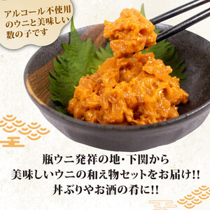生うに 雲丹数の子 セット 計 160g ( 80g ×2 ) 塩うに 粒うに うに ウニ 雲丹 瓶詰 海鮮 魚介 新鮮 人気 珍味 父の日 母の日 お中元 お歳暮 年末 年始 ギフト プレゼント 贈