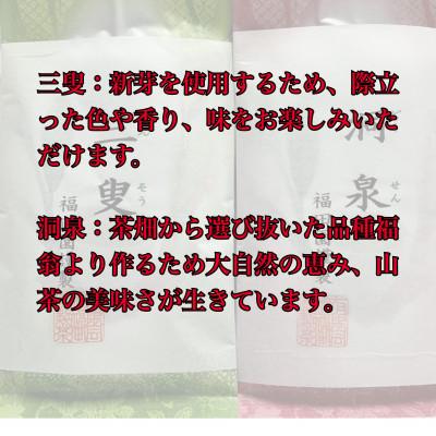 ふるさと納税 新城市 福田園茶の極み　(三叟100g、洞泉100g) |  | 01