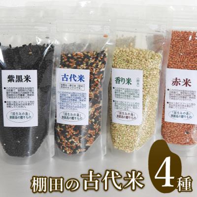 ふるさと納税 淡路市 淡路島の古代米セット(4品種)　ae01041