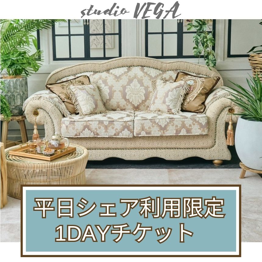 【ふるさと納税】 平日シェア1DAYチケット【お一人様分】 | 体験チケット クーポン シェア 撮影 カメラ 撮影スタジオ 本格的 リアルな セット コスプレ ポートレート 作品撮影 推し活 ドール撮影 可能 中学生以上 studioVEGA スタジオベガ 西調布駅 調布 東京都