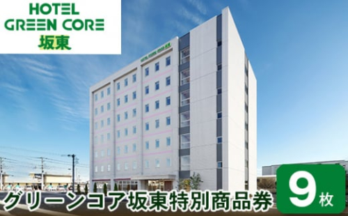 No.225 グリーンコア坂東特別商品券（9900円分） ／ チケット 金券 ホテル 宿泊 茨城県