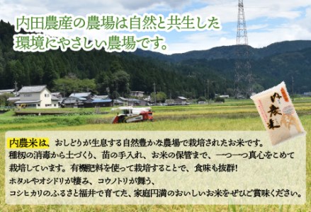 【令和5年産】福井県産 内農米 イクヒカリ 5kg