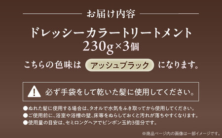 ダリヤ サロンドプロ ドレッシーカラートリートメント 3個セット【アッシュブラック】 / 稲沢市 /日興商事株式会社 [BMBK002-03]