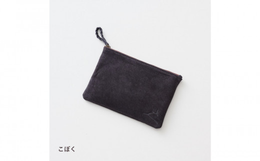 ENISICA エニシカ ジビエ鹿革 トモシカポーチM 古墨（こぼく）