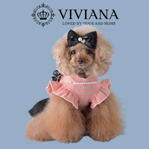 
                  ドッグウェア「VIVIANA」ニットワンピース（Pink）｜犬服 犬用 犬用ワンピース 犬用ドレス サイズ展開
                
