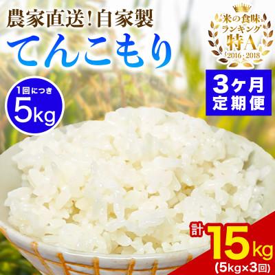 ふるさと納税 伊勢原市 【発送月固定定期便】11月上旬から出荷予定　合計15kg 精米 てんこもり5kg全3回