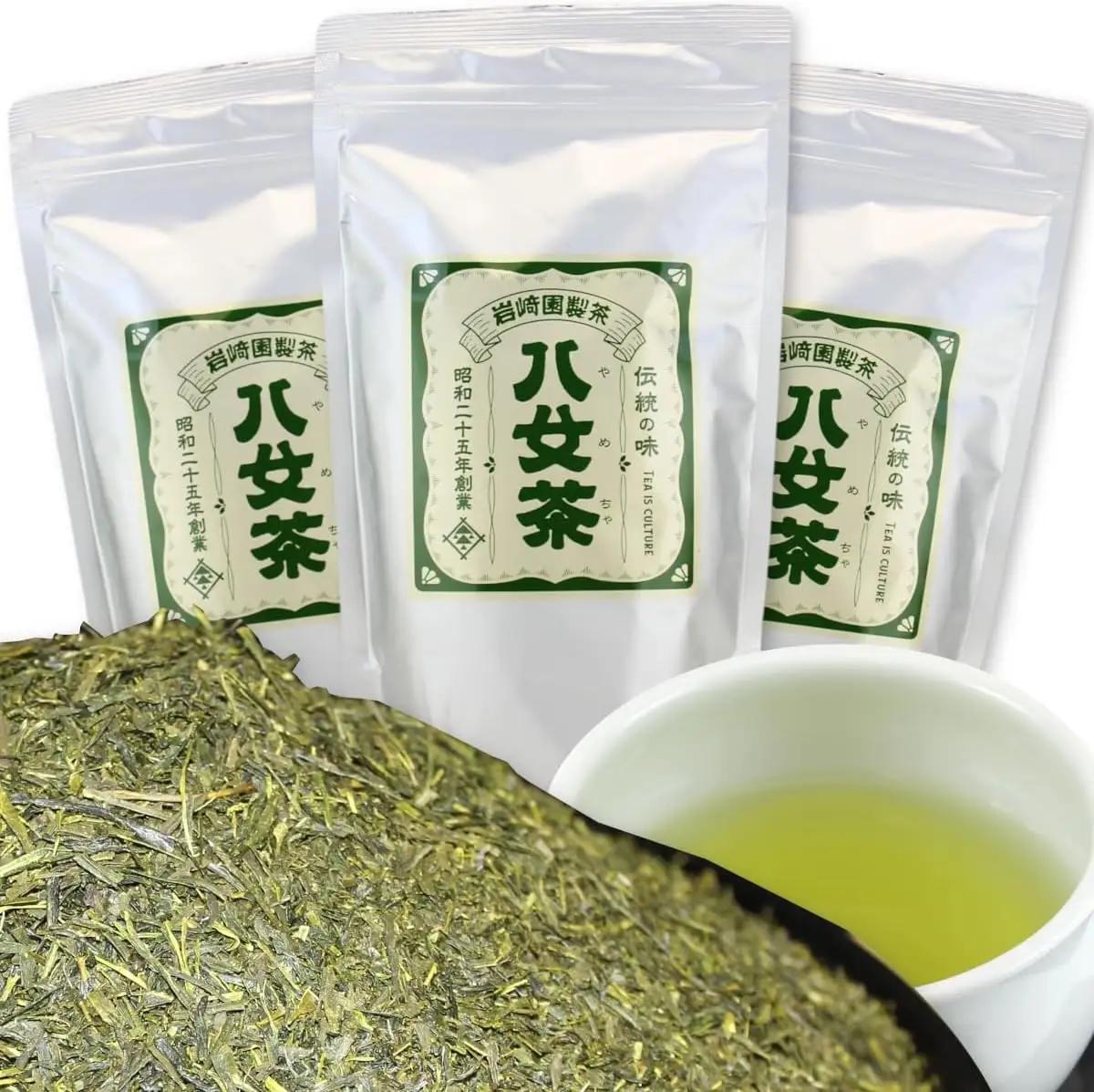 八女茶100% 家庭用業務用煎茶 300g×3袋 ＜岩崎園製茶＞ 茶 日本茶 お茶 煎茶 緑茶 茶葉 八女茶 大容量 普段使い 福岡県 八女市 075-068
