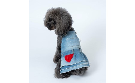 愛犬用ワンピース「デニワンピース」 Sサイズ