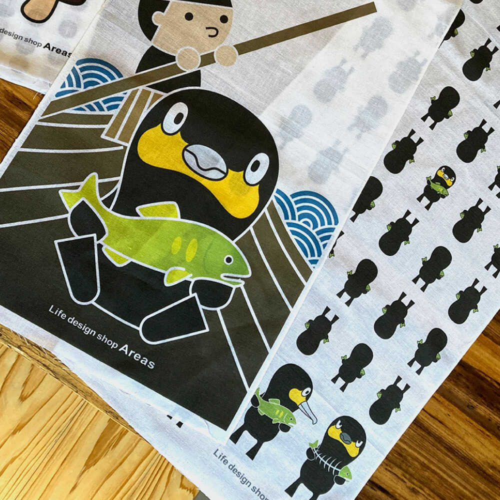 【ふるさと納税】【日田のかわいいキャラクター】ご当地手ぬぐい5種セット　日田市 / ライフデザインショップ エリアス　てぬぐい タオル タペストリー[ARAC021]