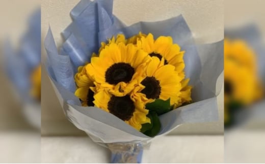 ひまわりの花束 ブーケ 切り花用  サンリッチオレンジ 10～15本 ひまわり ヒマワリ 向日葵 花 誕生日 プレゼント 女性 母 祖母 フラワーギフト 結婚祝い 結婚記念日 妻 送別会 定年 退職祝