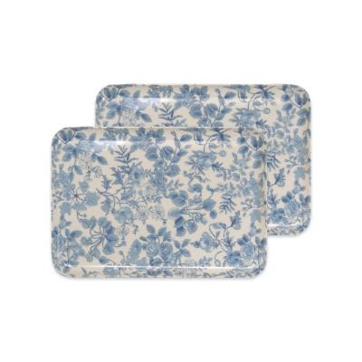 ふるさと納税 和歌山市 STトレー M 33cm レスト 2枚セット エレガントな花柄デザインの食洗機対応トレー