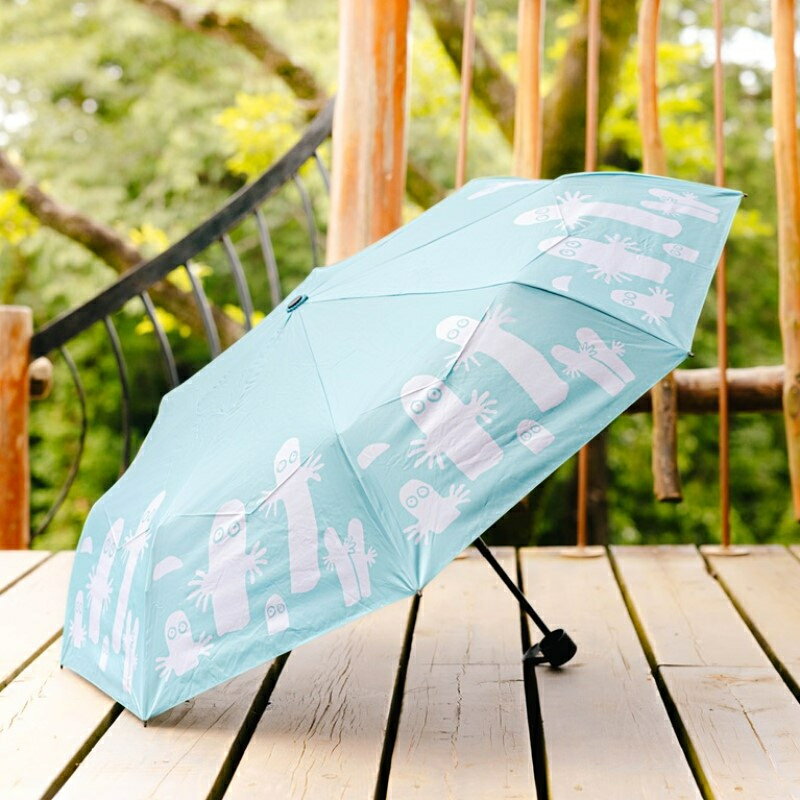 【ふるさと納税】MOOMINVALLEY PARK 晴雨兼用 折り畳み傘 ニョロニョロ 　お届け：発注後、1か月程度 HNNA017