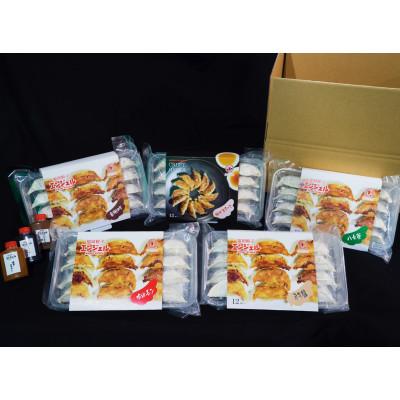 ふるさと納税 大牟田市 福岡エンジェル餃子の5種食べ比べセット+お試しタレ3種 | 