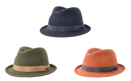 小ツバの老若男女楽しめる！シンプルウールハット[ 帽子 18AWN-003 ] ﾌﾞﾗｯｸ