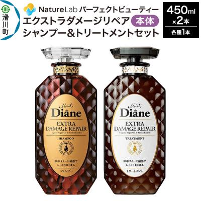 ふるさと納税 滑川町 ダイアン ダメージリペア シャンプー&amp;トリートメント 450ml×2|19_ntl-010201