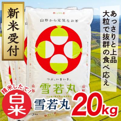 ふるさと納税 最上町 【令和7年産先行受付】山形県産雪若丸20kg(白米)