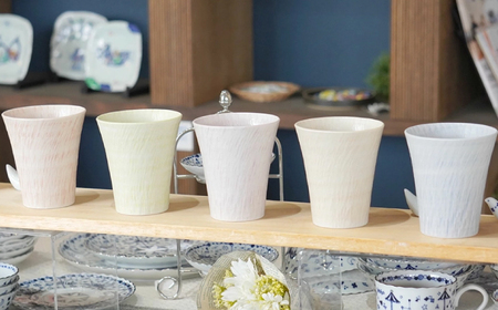 【波佐見焼】カップ sazanami　コップ　5色セット【和山】[WB183]