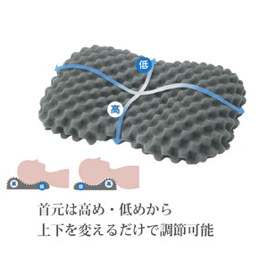 MP2100 ピローケース ベージュ ／ 枕 マクラ 寝具 快適 睡眠 快眠 安眠 高さ調整 可能 3cm 寝姿勢 抗菌 防臭 吸放湿 フィット ウレタン 首 頸椎 埼玉県 No.279-02