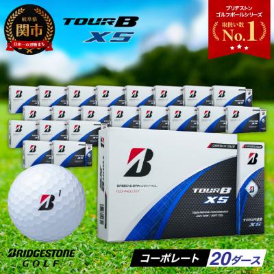 ふるさと納税 関市 【2024年モデル】ゴルフボール TOUR B XS コーポレートカラー(ホワイト) 20ダース