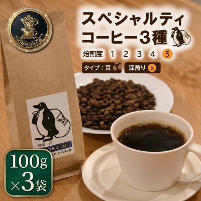 ふるさと納税 明和町 スペシャルティコーヒー 深煎り 3種 セット 100g×3袋【豆】 pg5