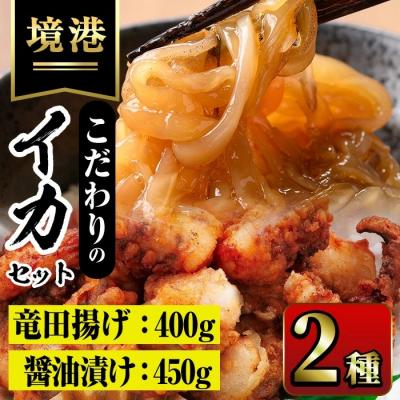 ふるさと納税 境港市 こだわりいかセット いか醤油漬(150g×3P)/いかげそ竜田揚(200g×2P)