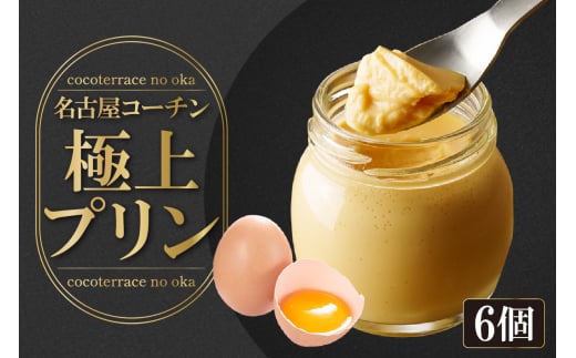 ココテラスの名古屋コーチン【極上】プリン（6個セット）