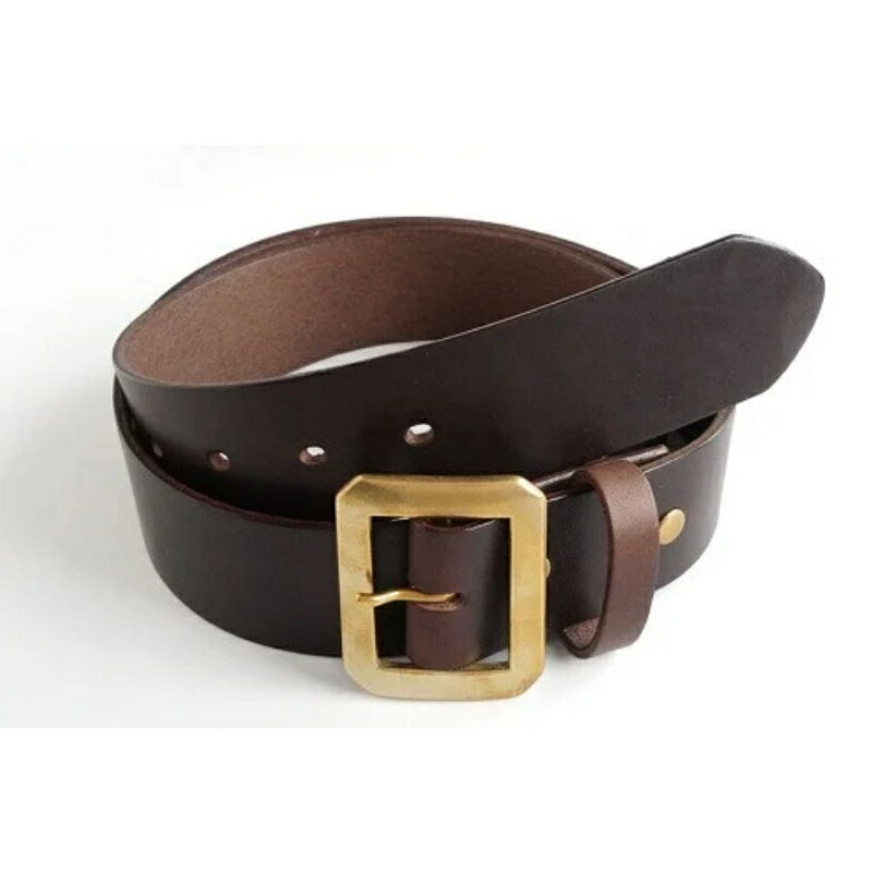 【ふるさと納税】 E STREET LEATHER ホーウィン・クロムエクセル 4cm幅 レザーベルト ブラウン 【サイズをお選びください】 / ベルト メンズ なめし革 父の日 紳士 スーツ
