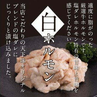 TKA005　白ホルモン 天下味オリジナル本格塩ダレ漬け（150g×６パック） 高知市共通返礼品 人気 牛肉 お肉 小腸 焼き肉 タレ 焼肉 BBQ バーベキュー 冷凍 小分け おつまみ どんぶり お