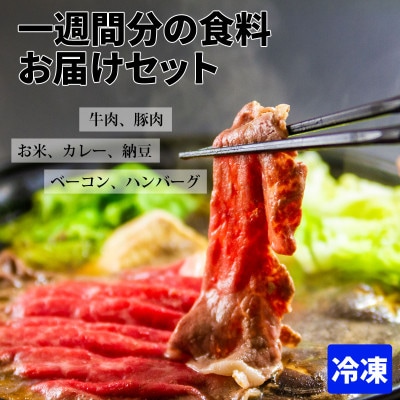 おうちごはんシリーズ「一週間分の食料お届け」冷凍バージョン7種【配送不可地域：離島】【1402226】