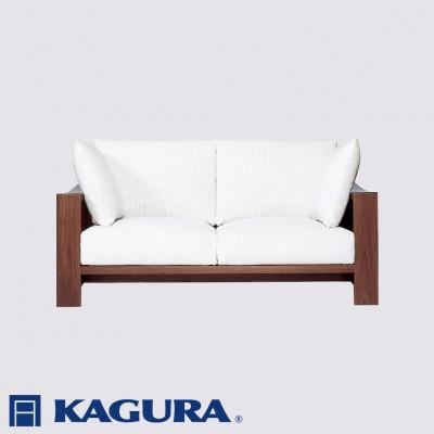 ふるさと納税 常陸大宮市 【家具蔵】2Pソファ モデルノ ウォールナット材