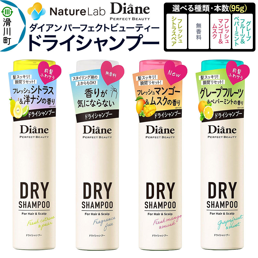 【ふるさと納税】Diane ダイアン パーフェクトビューティー ドライシャンプー （95g×1個〜12個 セット）【選べる種類・個数】 [Diane ダイアン ドライシャンプー 水のいらないシャンプー スプレー 女性 洗い立て 頭皮スッキリ]