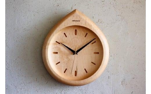 【nokutare】 壁掛け時計 （sizuku） 大 飛騨の匠 工芸 ウォールクロック 天然木 木製 無垢材 壁時計 壁掛け ウッド 時計 シンプル プレゼント リビング 木製 飛騨の匠 工芸 壁掛け時計 木工 職人 飛騨高山 ノクターレ CB035