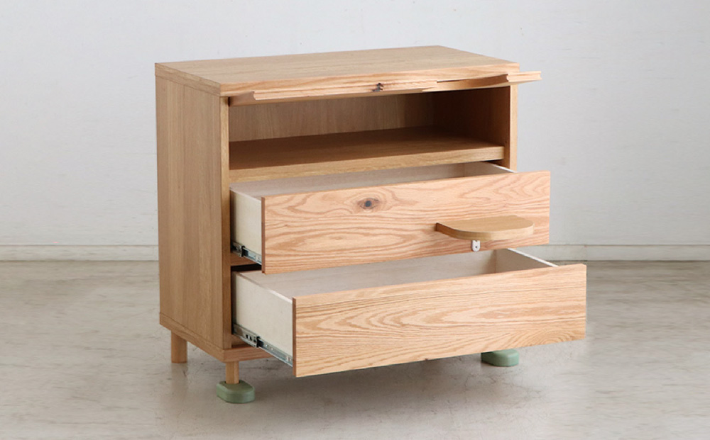 【東馬家具】TRM020 トンネルチェスト【天然木 ナチュラルデザイン 収納アイテム 猫 ステップ トンネル かわいい キュート 完成品 脚のみ取付】(H060617)