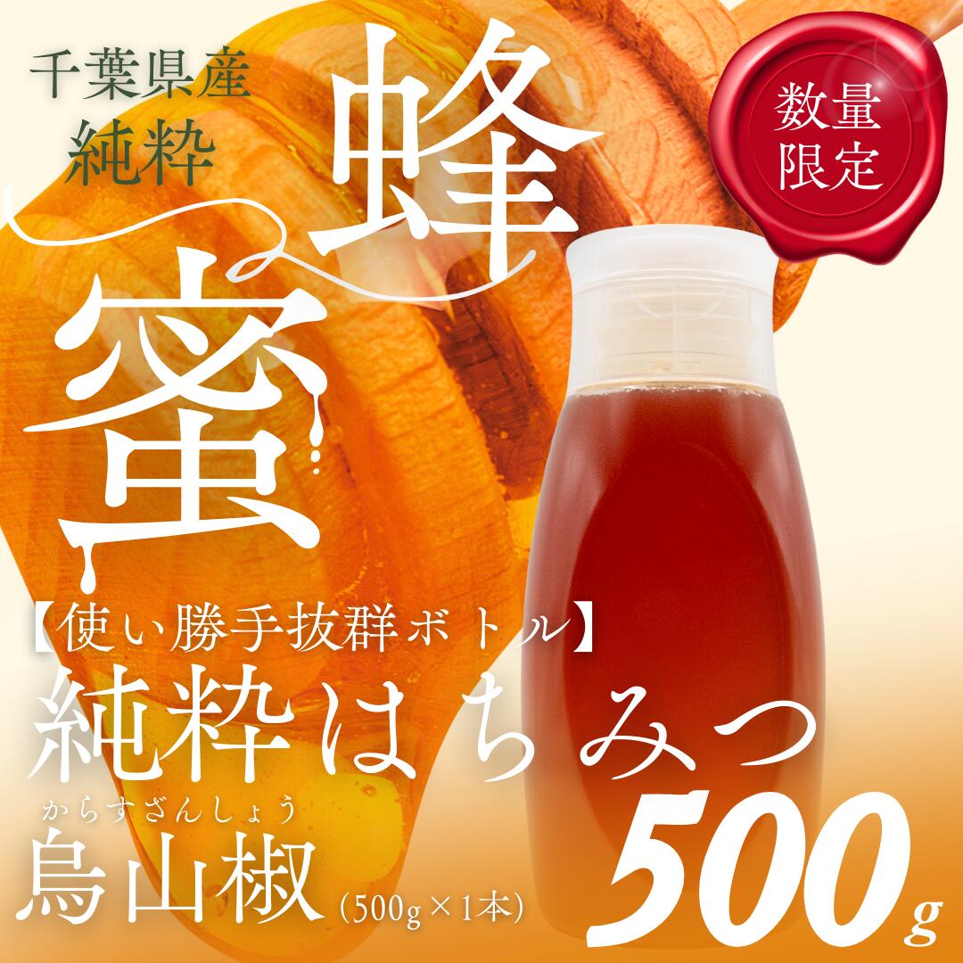 【ふるさと納税】千葉県産純粋はちみつ【500g 1本】からすざんしょう 【 ふるさと納税 ハチミツ 蜂蜜 はちみつ お菓子作り おかしづくり スイーツ 料理 千葉 大網白里市 送料無料 】X021
