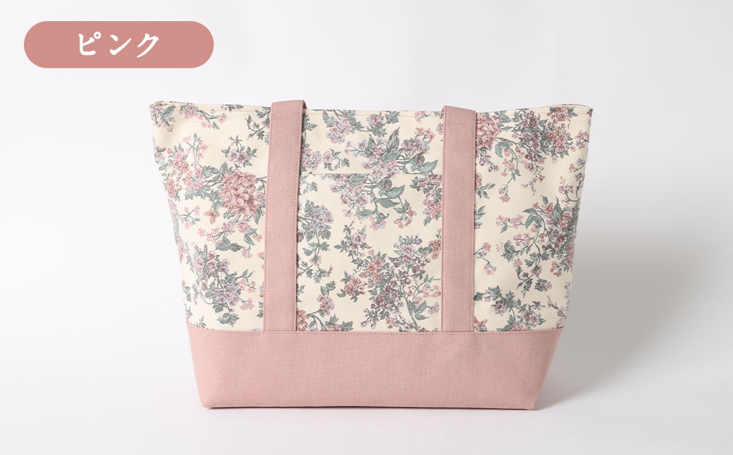 リバティタナローン使用A4トートバッグ【ブルー・ピンク・パープル】