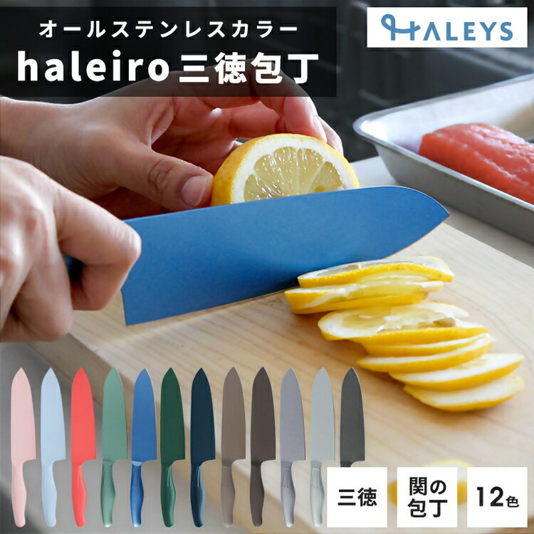 【ふるさと納税】包丁だって彩り豊かに！オールステンレスのカラー包丁「haleiro（ハレイロ）」サントク