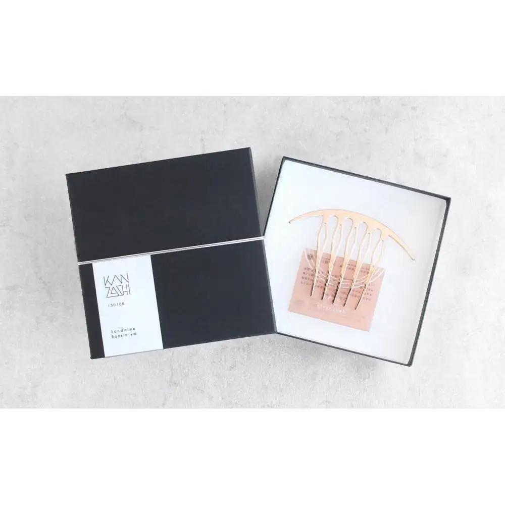 【女性のアイデア×職人技】ステンレス製かんざし「Arcliner comb/PinkGold」